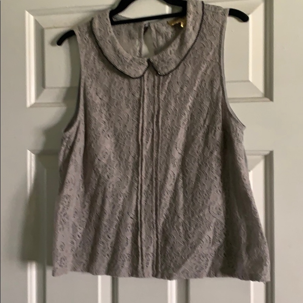 Princess Vera Wang gray sleeveless top size L